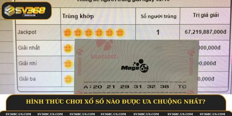 Hình thức chơi xổ số nào được ưa chuộng nhất?